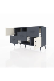 Kronos Konsol 2 Raflı 3 Çekmeceli 2 Kapaklı 132x59x83 - S606M006V14C