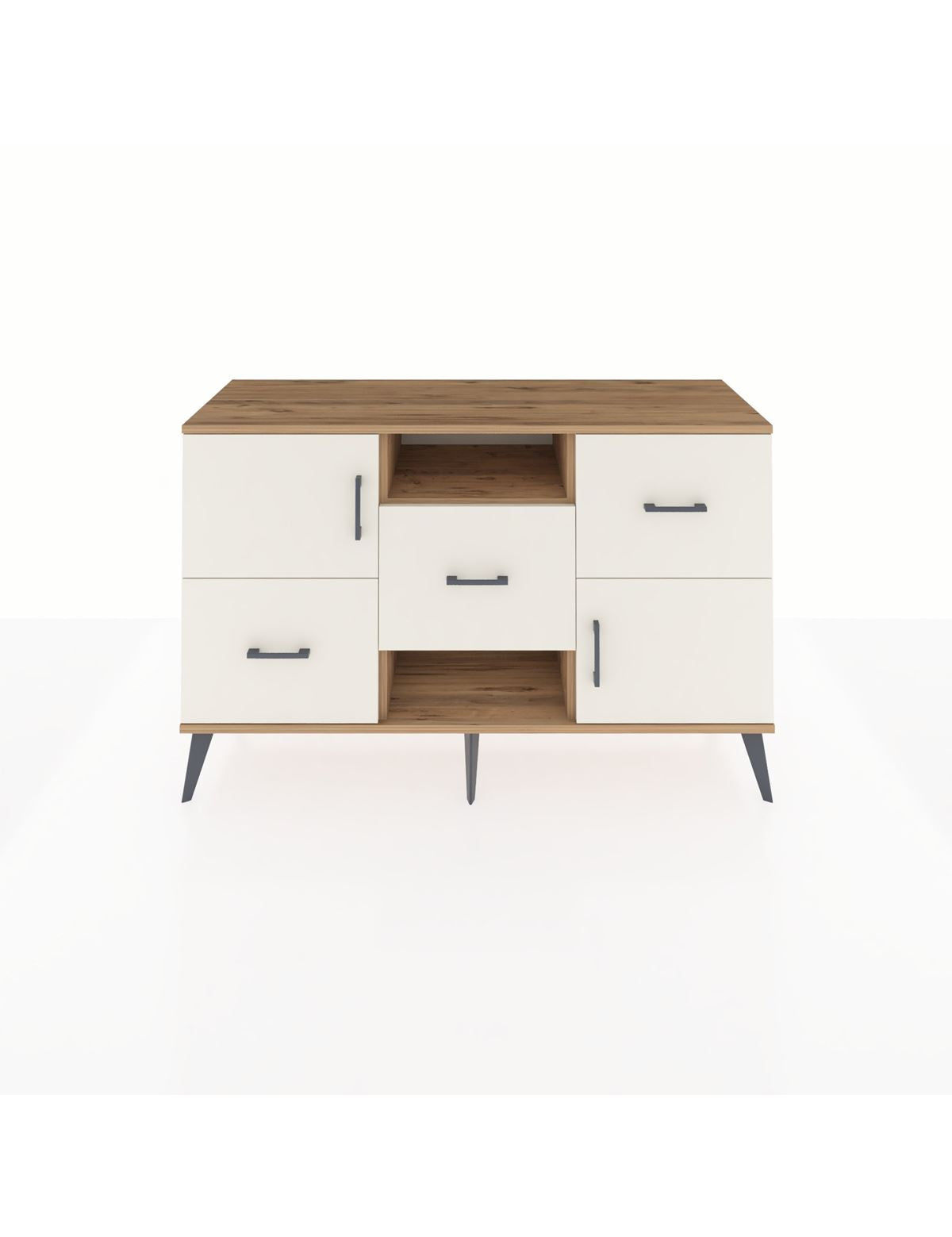 Kronos Konsol 2 Raflı 3 Çekmeceli 2 Kapaklı 132x59x83 - S606M006V22C