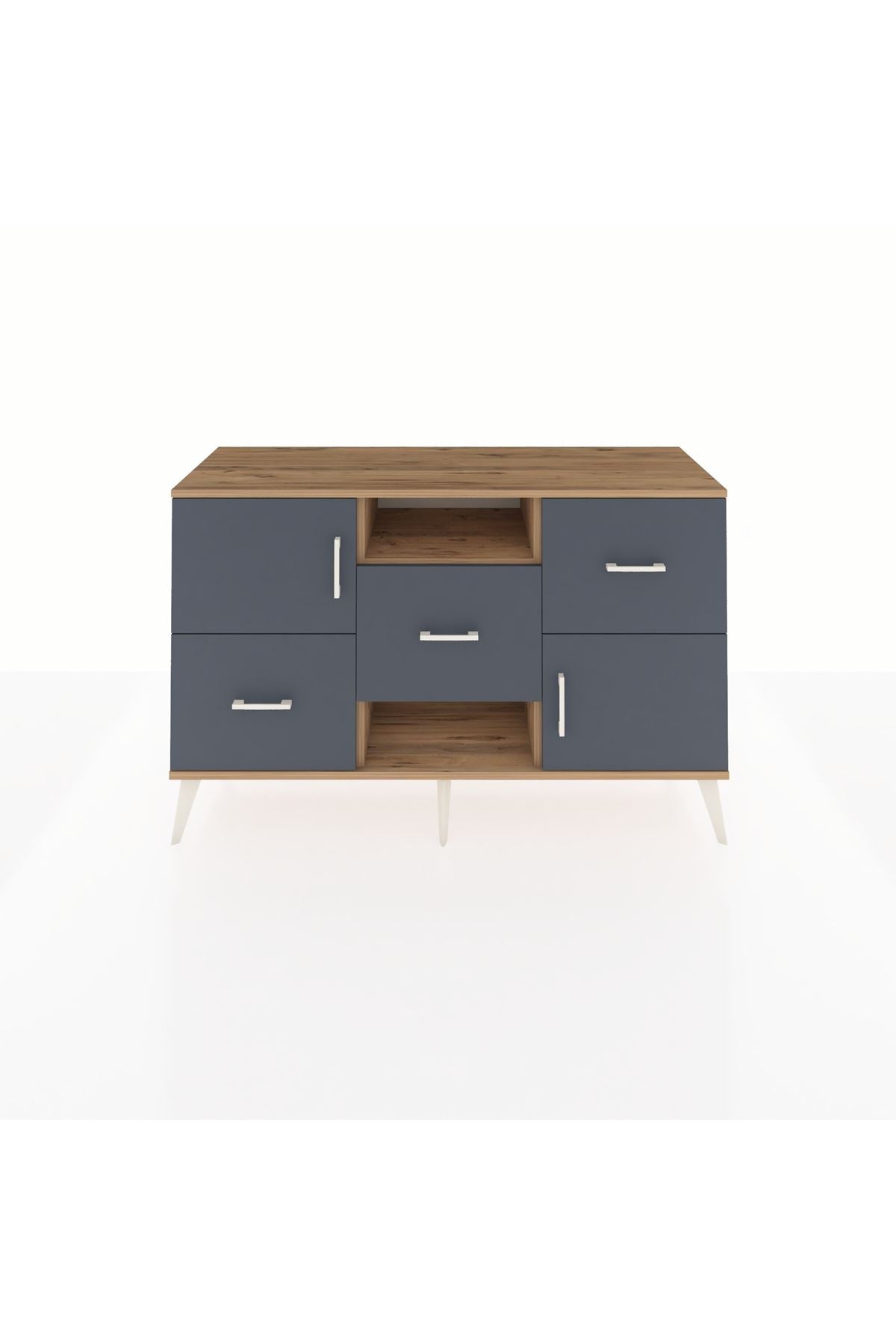 Kronos Konsol 2 Raflı 3 Çekmeceli 2 Kapaklı 132x59x83 - S606M006V26C