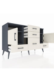 Kronos Konsol 4 Raflı 5 Çekmeceli 2 Kapaklı 132x59x83 - S606M007V13C
