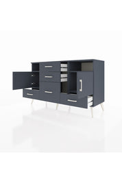 Kronos Konsol 4 Raflı 5 Çekmeceli 2 Kapaklı 132x59x83 - S606M007V17C