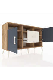 Kronos Konsol 5 Raflı Tek Çekmeceli 2 Kapaklı 132x59x83 - S606M008V25C