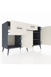 Kronos Konsol 3 Raflı 2 Çekmeceli 3 Kapaklı 132x59x83 - S606M009V13C