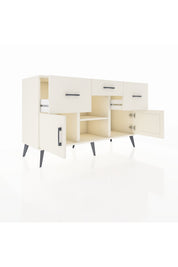 Kronos Konsol Tek Raflı 3 Çekmeceli 3 Kapaklı 132x59x83 - S606M010V04C
