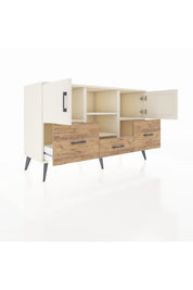 Kronos Konsol 4 Raflı 3 Çekmeceli 3 Kapaklı 132x59x83 - S606M011V06C