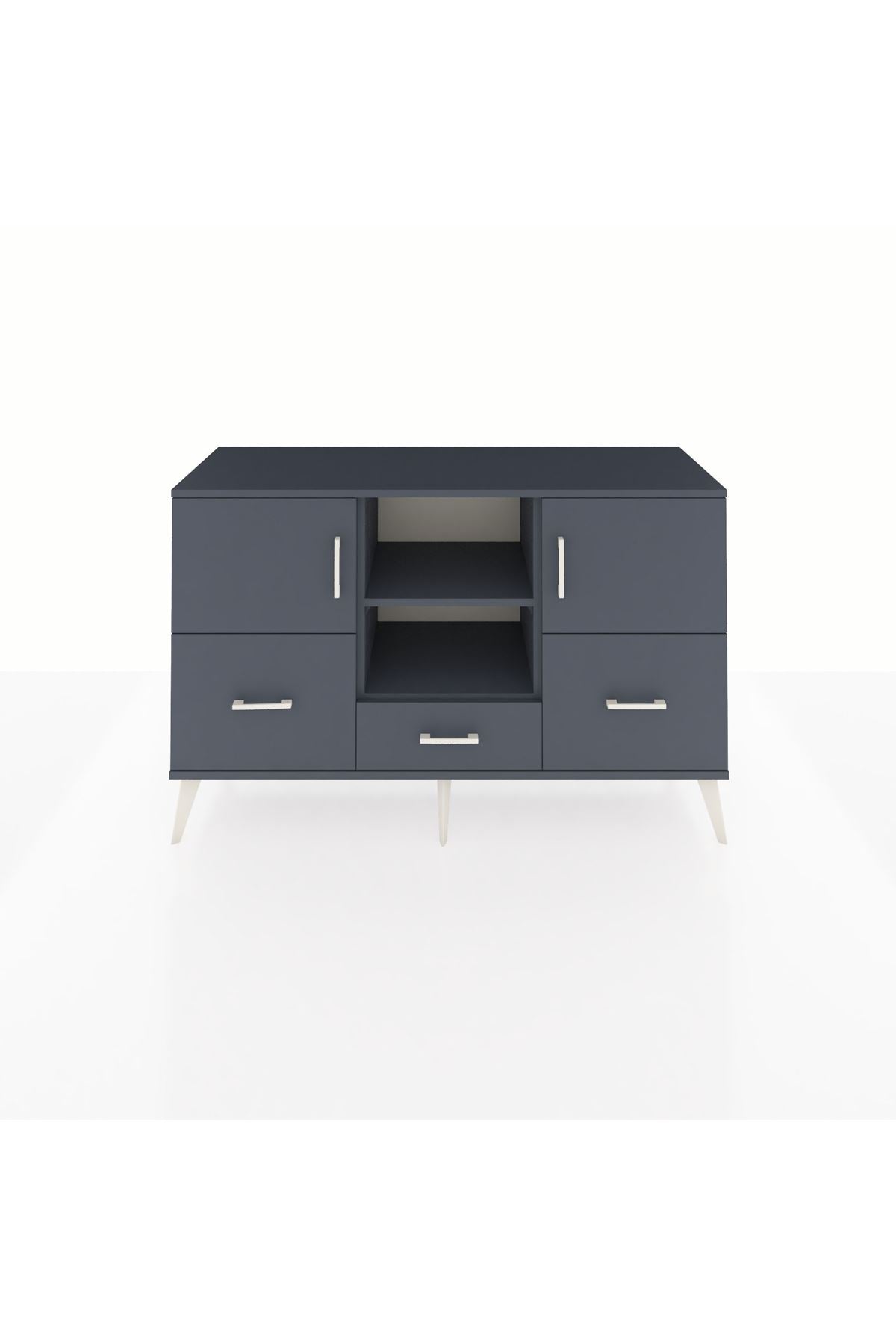 Kronos Konsol 4 Raflı 3 Çekmeceli 3 Kapaklı 132x59x83 - S606M011V17C