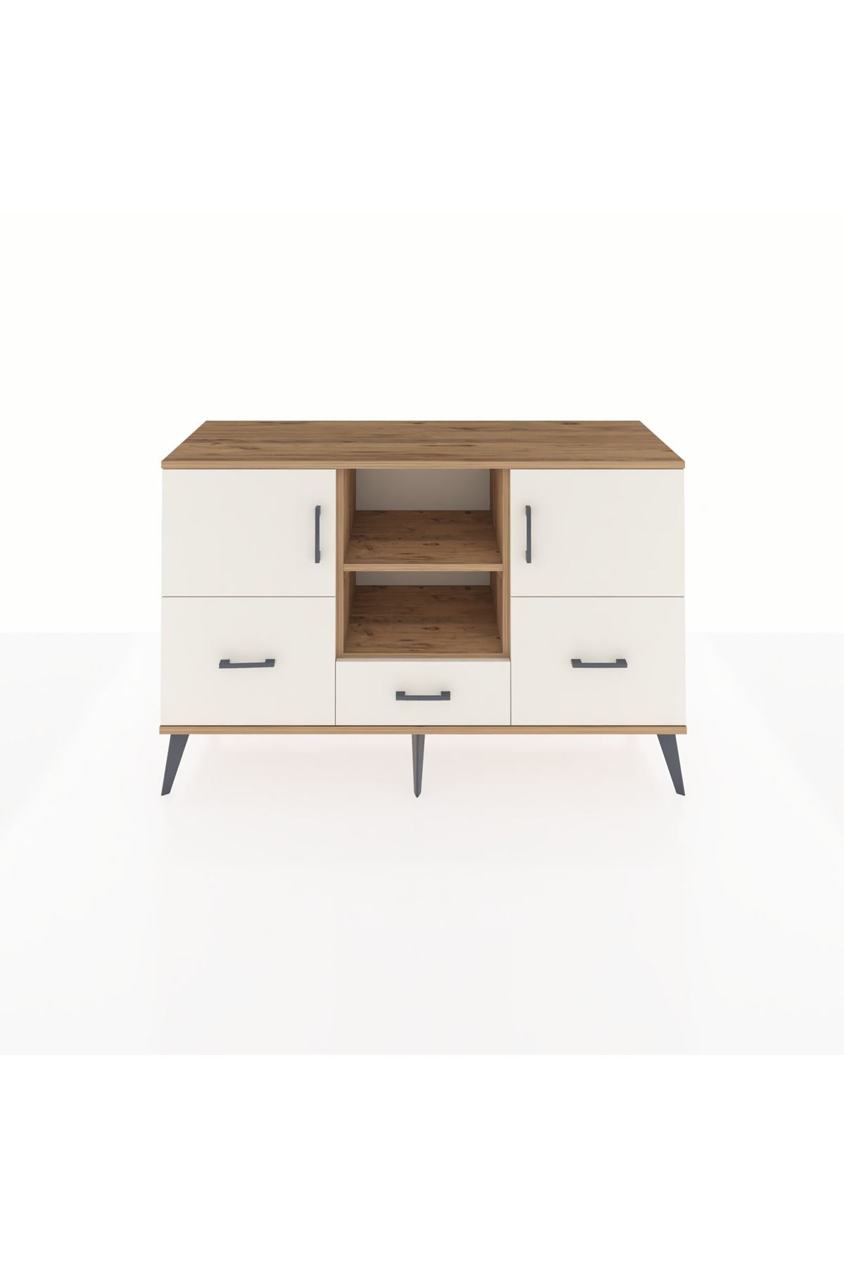 Kronos Konsol 4 Raflı 3 Çekmeceli 3 Kapaklı 132x59x83 - S606M011V22C