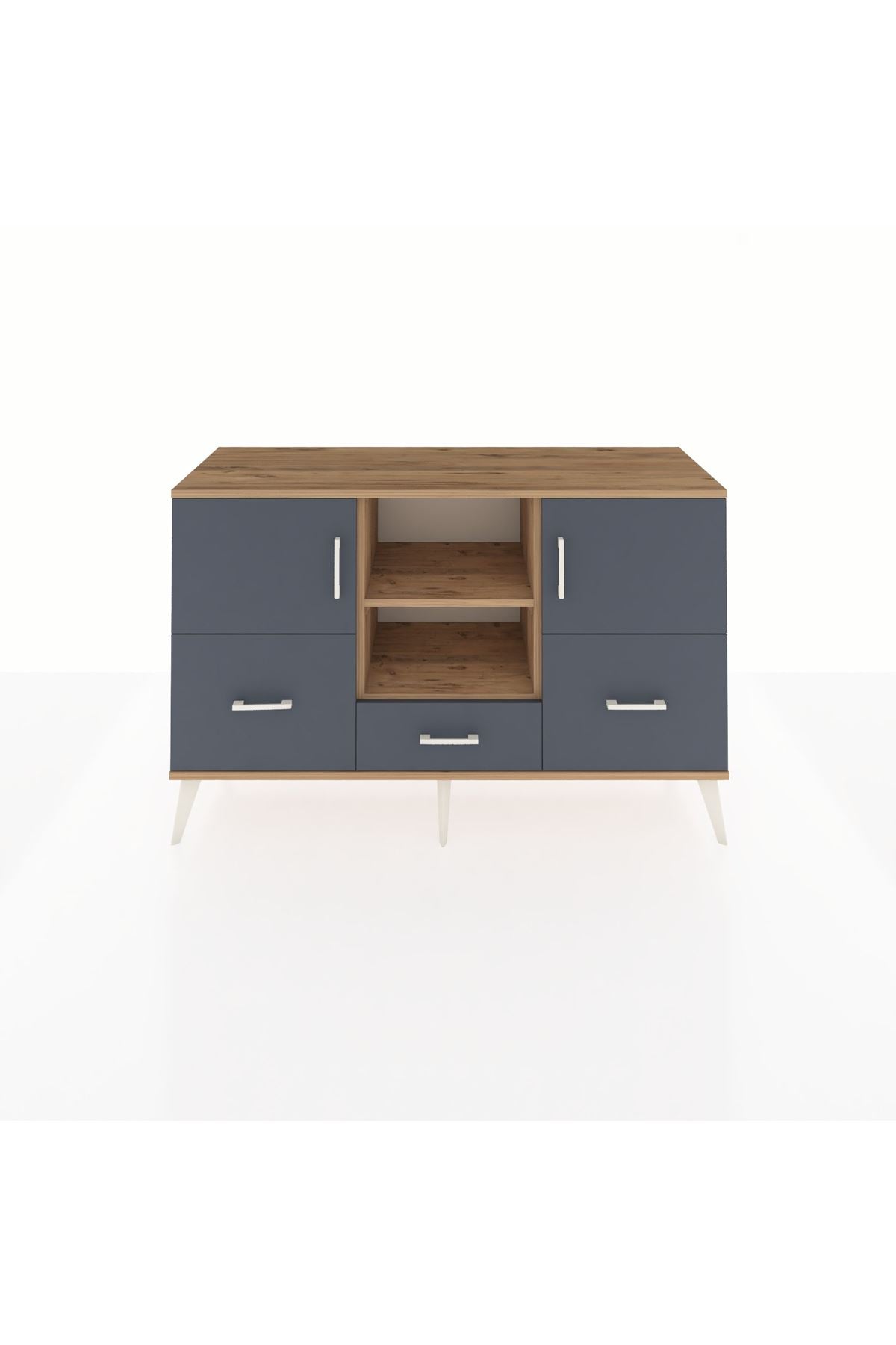 Kronos Konsol 4 Raflı 3 Çekmeceli 3 Kapaklı 132x59x83 - S606M011V26C