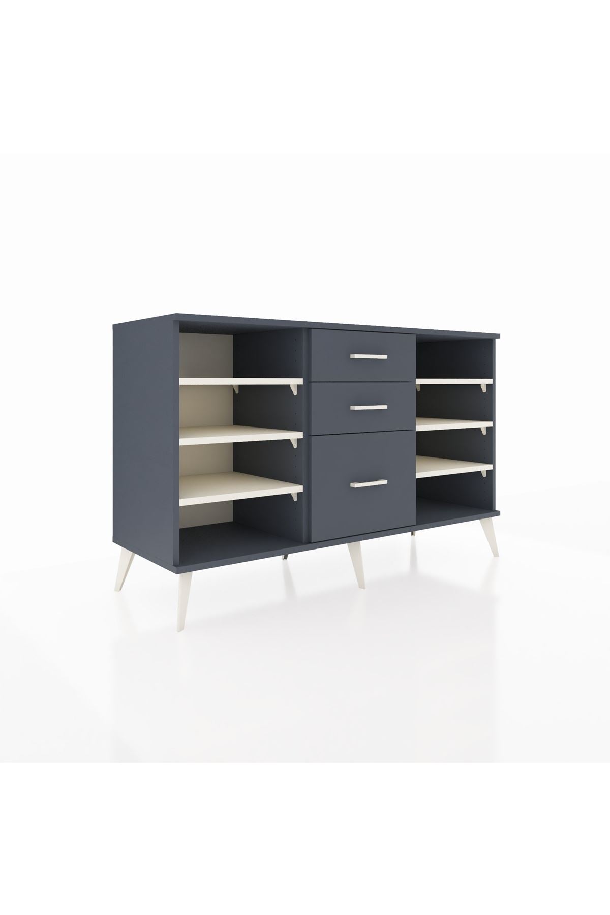 Kronos Konsol 6 Raflı 3 Çekmeceli 132x59x83 - S606M012V14C