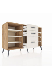 Kronos Konsol 6 Raflı 3 Çekmeceli 132x59x83 - S606M012V22C