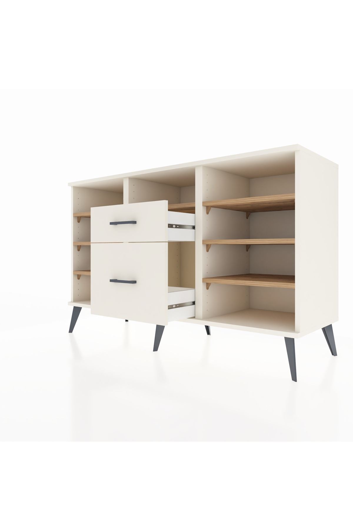 Kronos Konsol 7 Raflı 2 Çekmeceli 132x59x83 - S606M013V01C