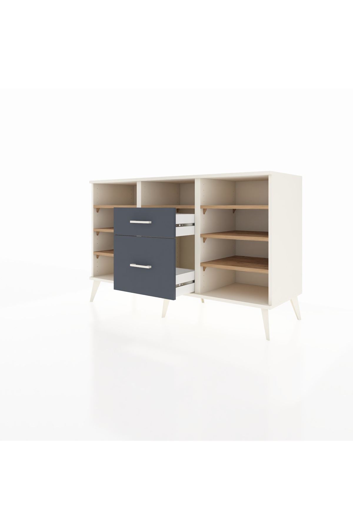 Kronos Konsol 7 Raflı 2 Çekmeceli 132x59x83 - S606M013V02C