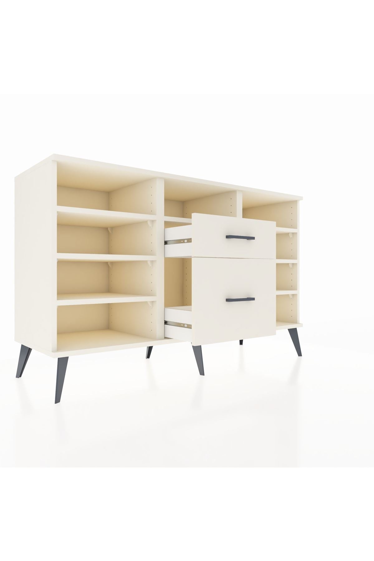 Kronos Konsol 7 Raflı 2 Çekmeceli 132x59x83 - S606M013V04C