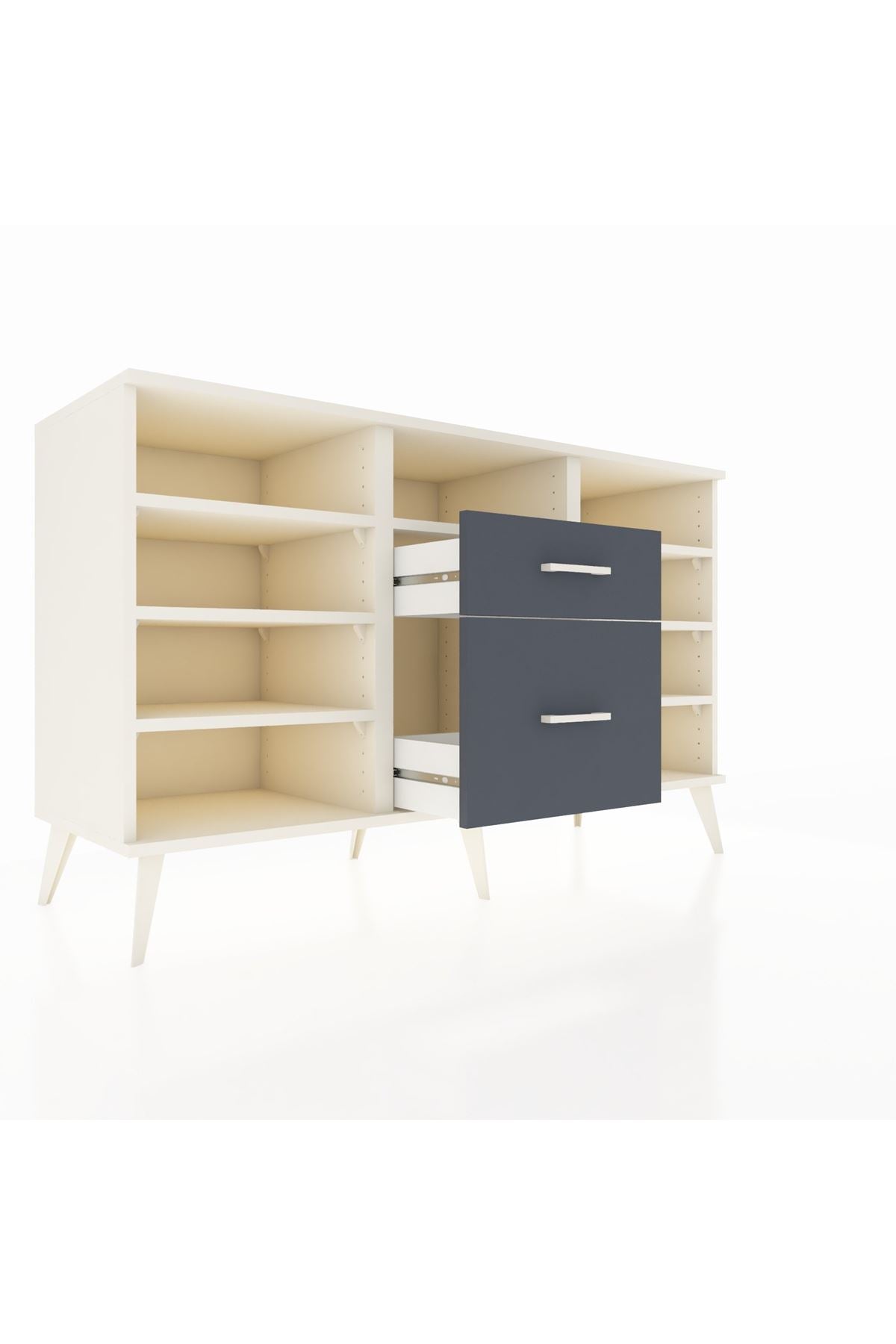 Kronos Konsol 7 Raflı 2 Çekmeceli 132x59x83 - S606M013V05C