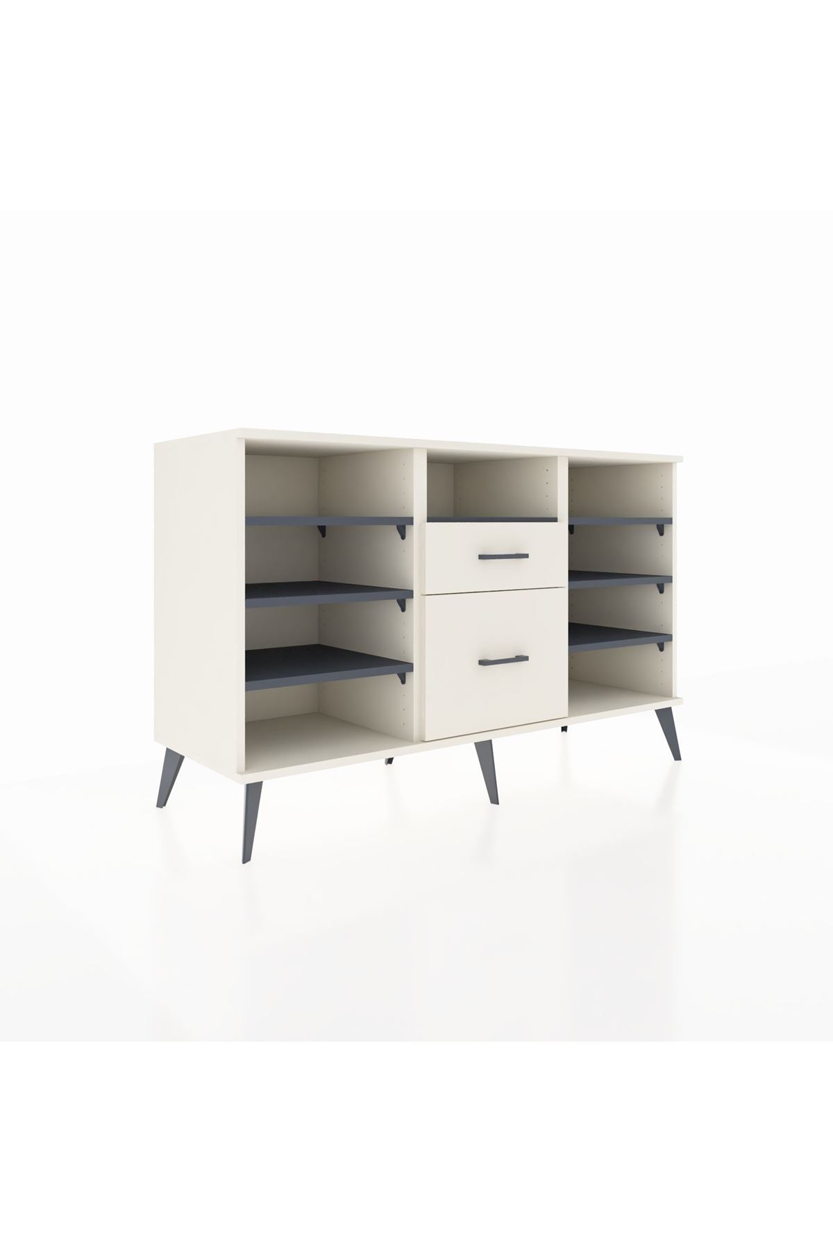 Kronos Konsol 7 Raflı 2 Çekmeceli 132x59x83 - S606M013V07C