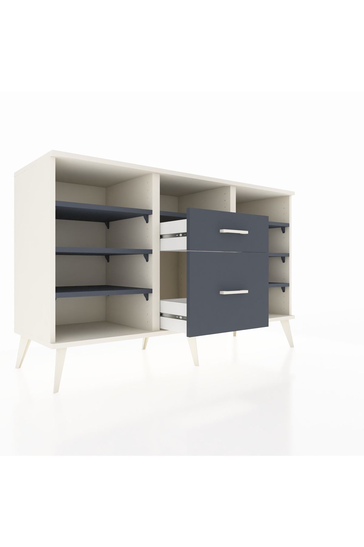 Kronos Konsol 7 Raflı 2 Çekmeceli 132x59x83 - S606M013V08C
