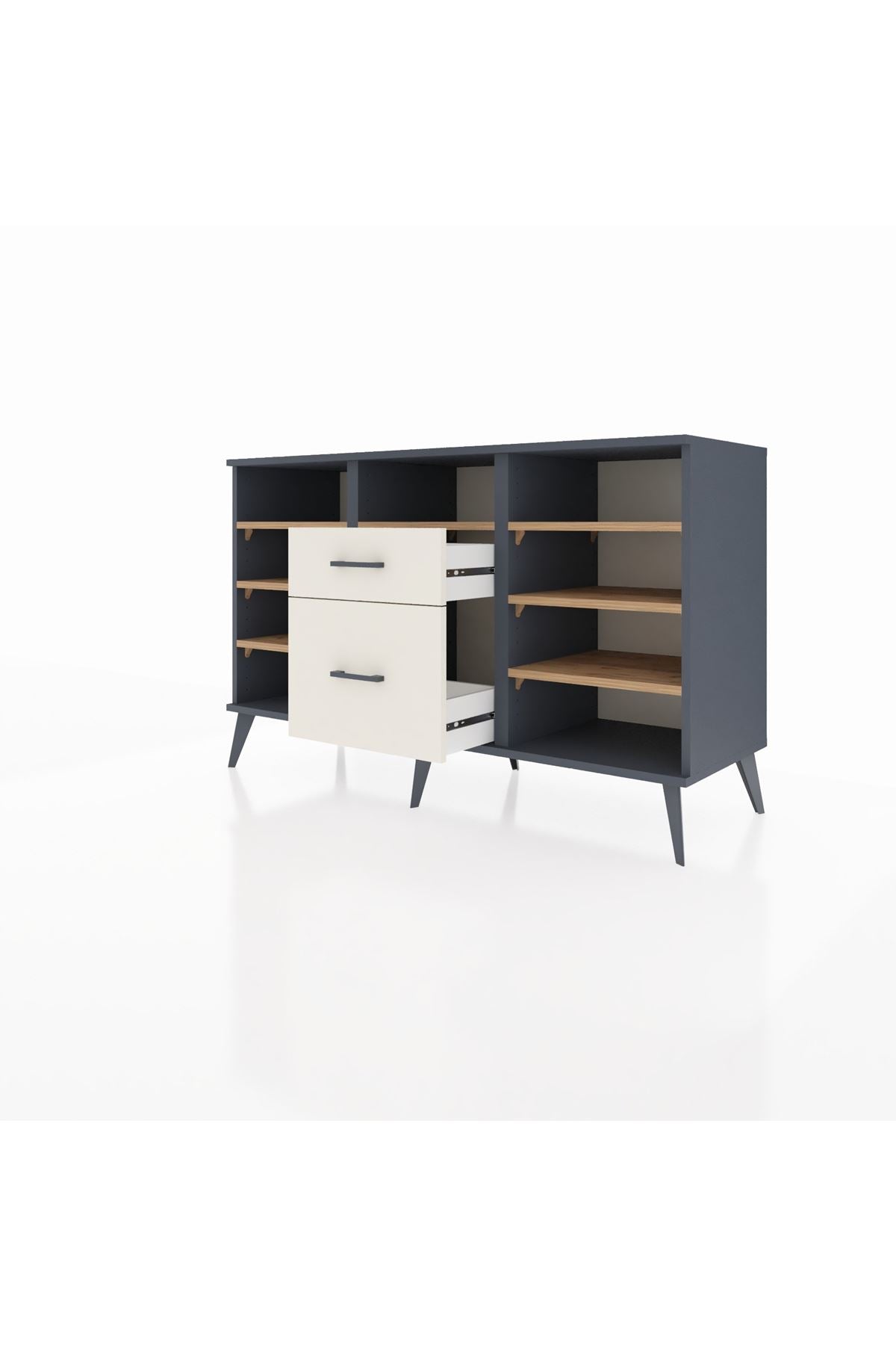 Kronos Konsol 7 Raflı 2 Çekmeceli 132x59x83 - S606M013V10C