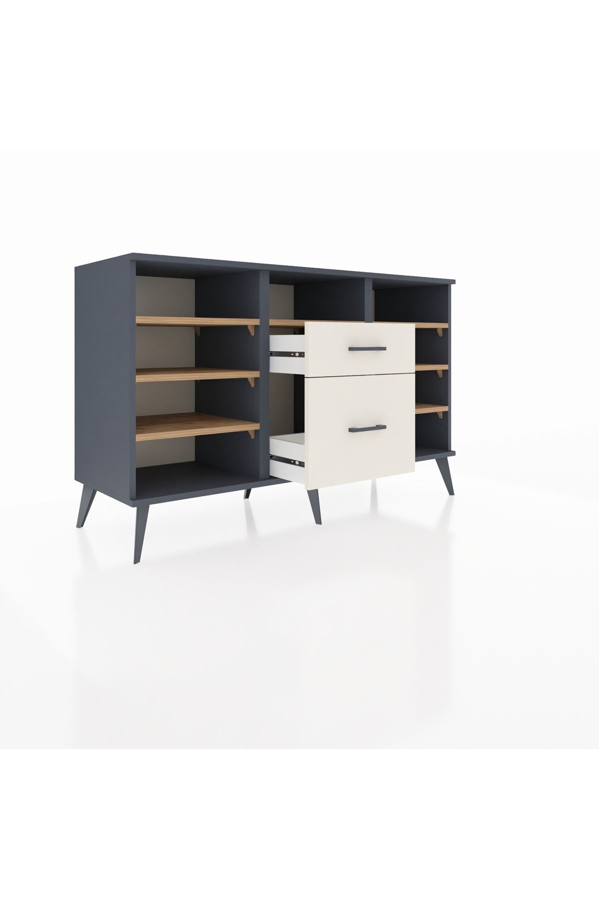 Kronos Konsol 7 Raflı 2 Çekmeceli 132x59x83 - S606M013V10C
