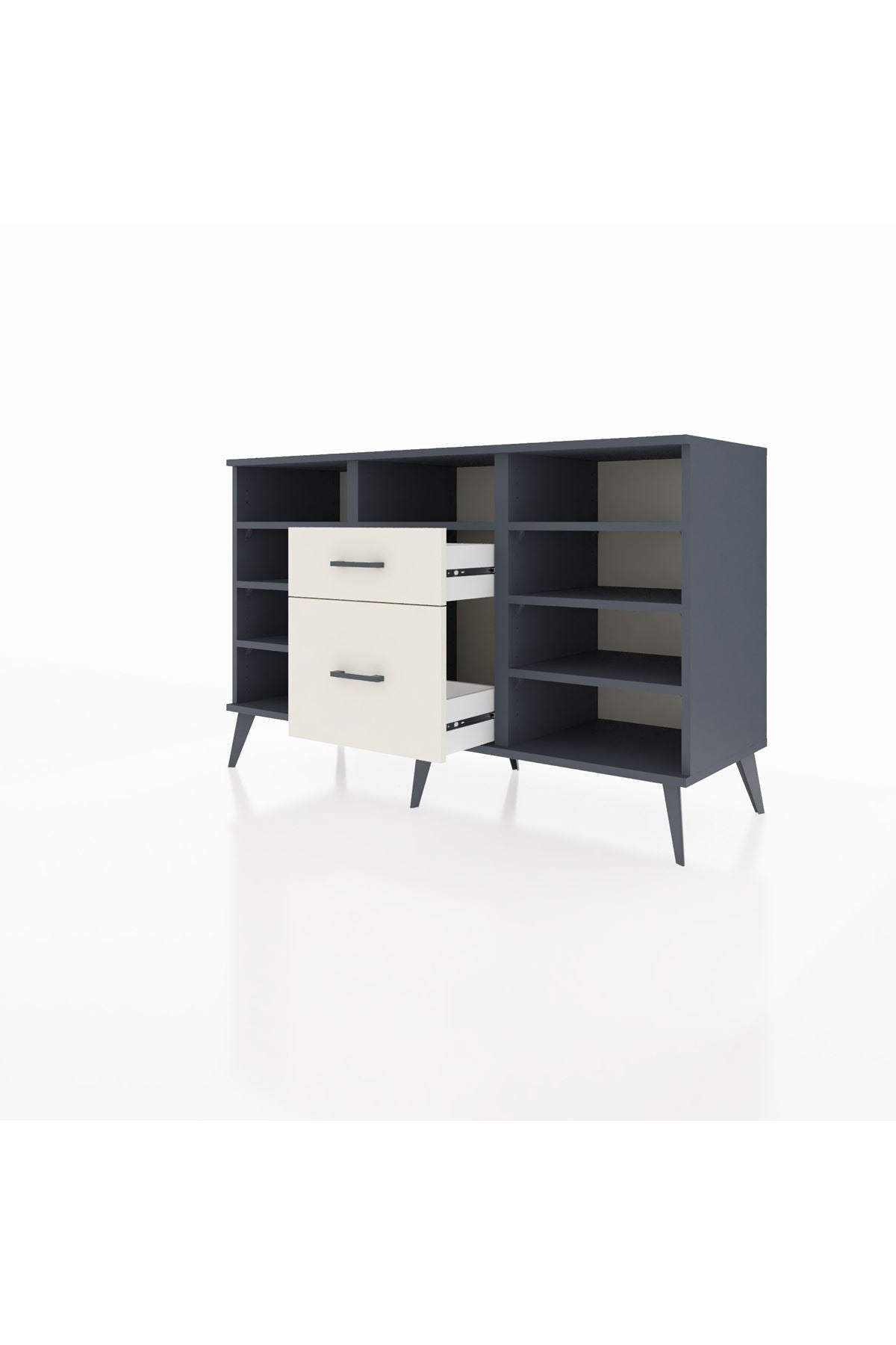 Kronos Konsol 7 Raflı 2 Çekmeceli 132x59x83 - S606M013V16C