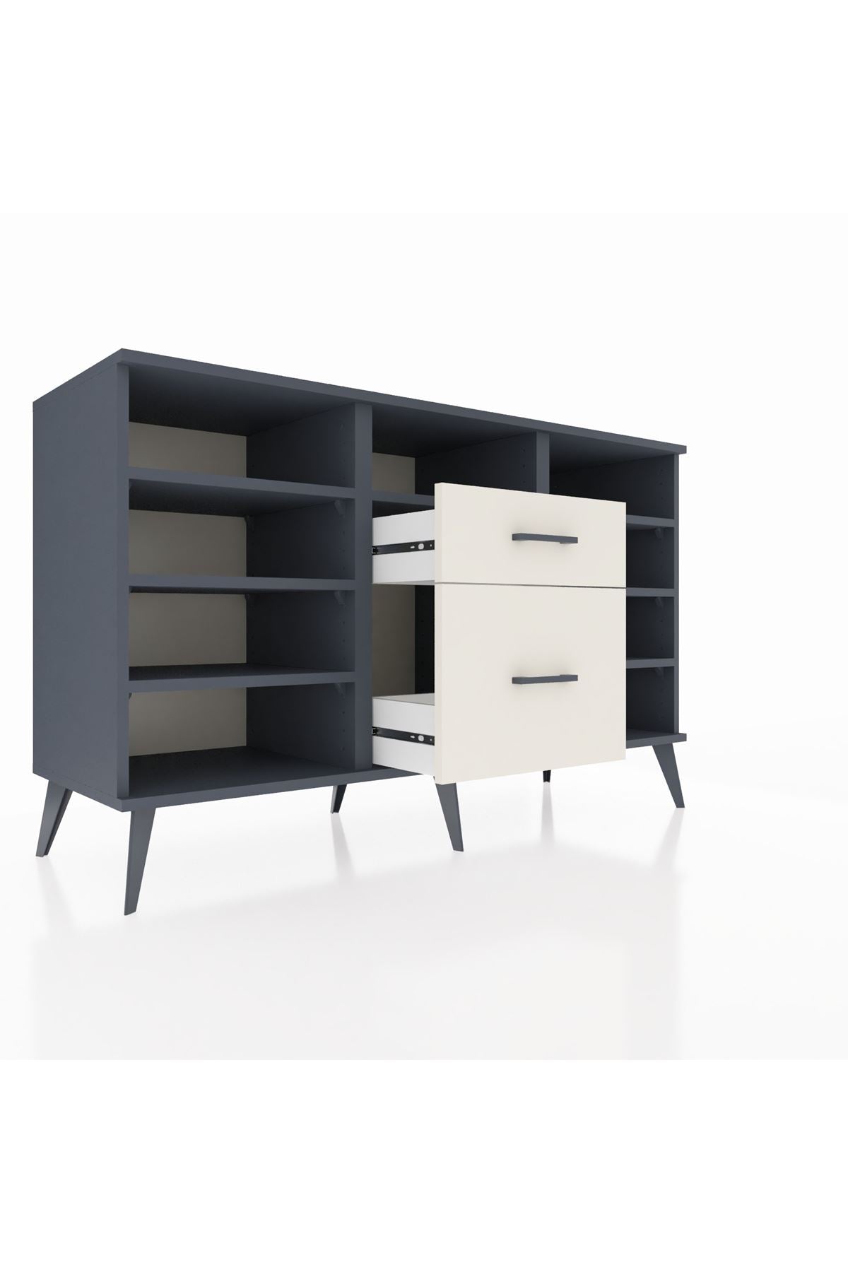 Kronos Konsol 7 Raflı 2 Çekmeceli 132x59x83 - S606M013V16C