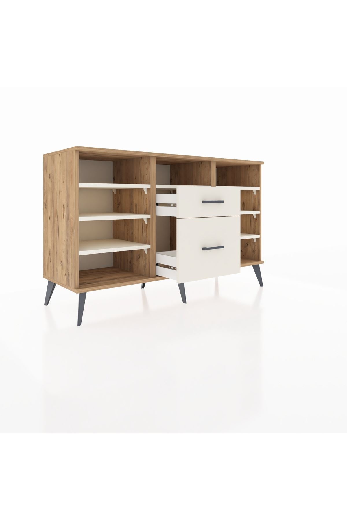 Kronos Konsol 7 Raflı 2 Çekmeceli 132x59x83 - S606M013V22C