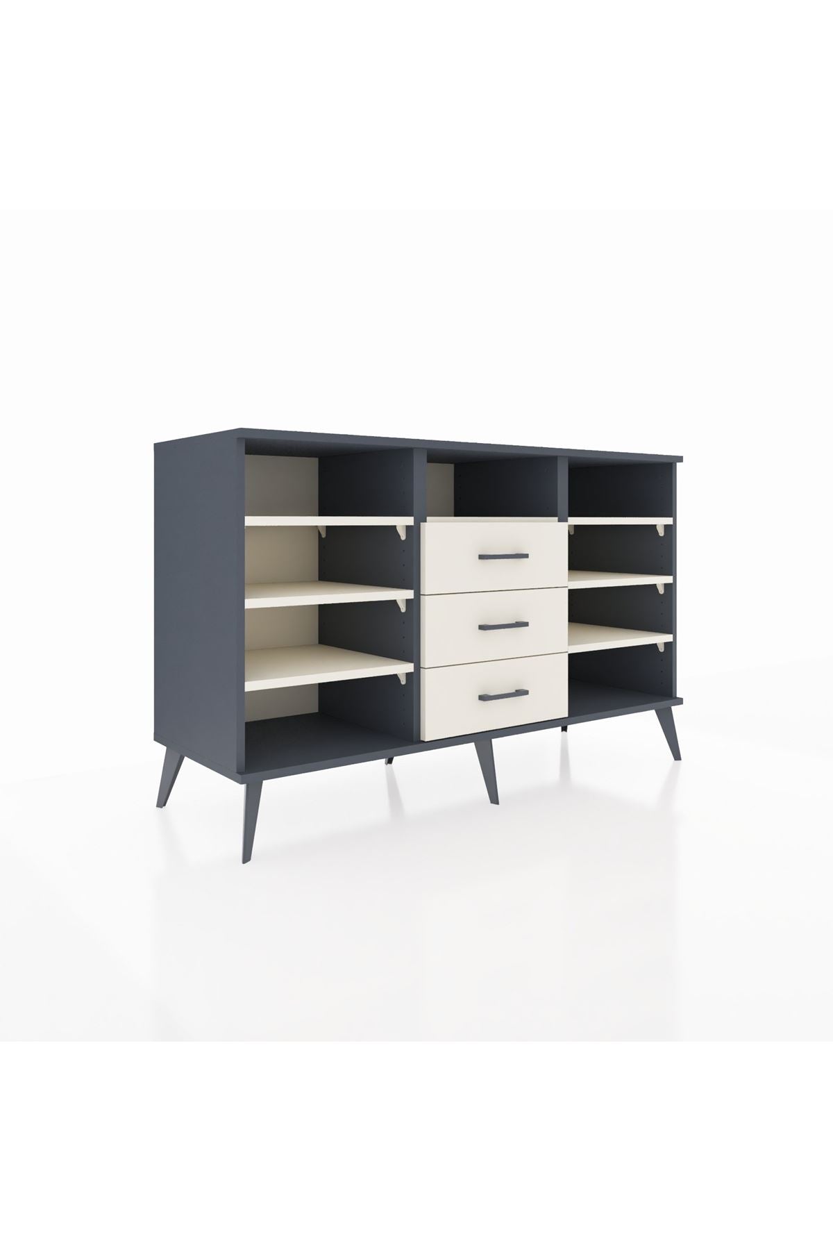Kronos Konsol 7 Raflı 3 Çekmeceli 132x59x83 - S606M014V13C