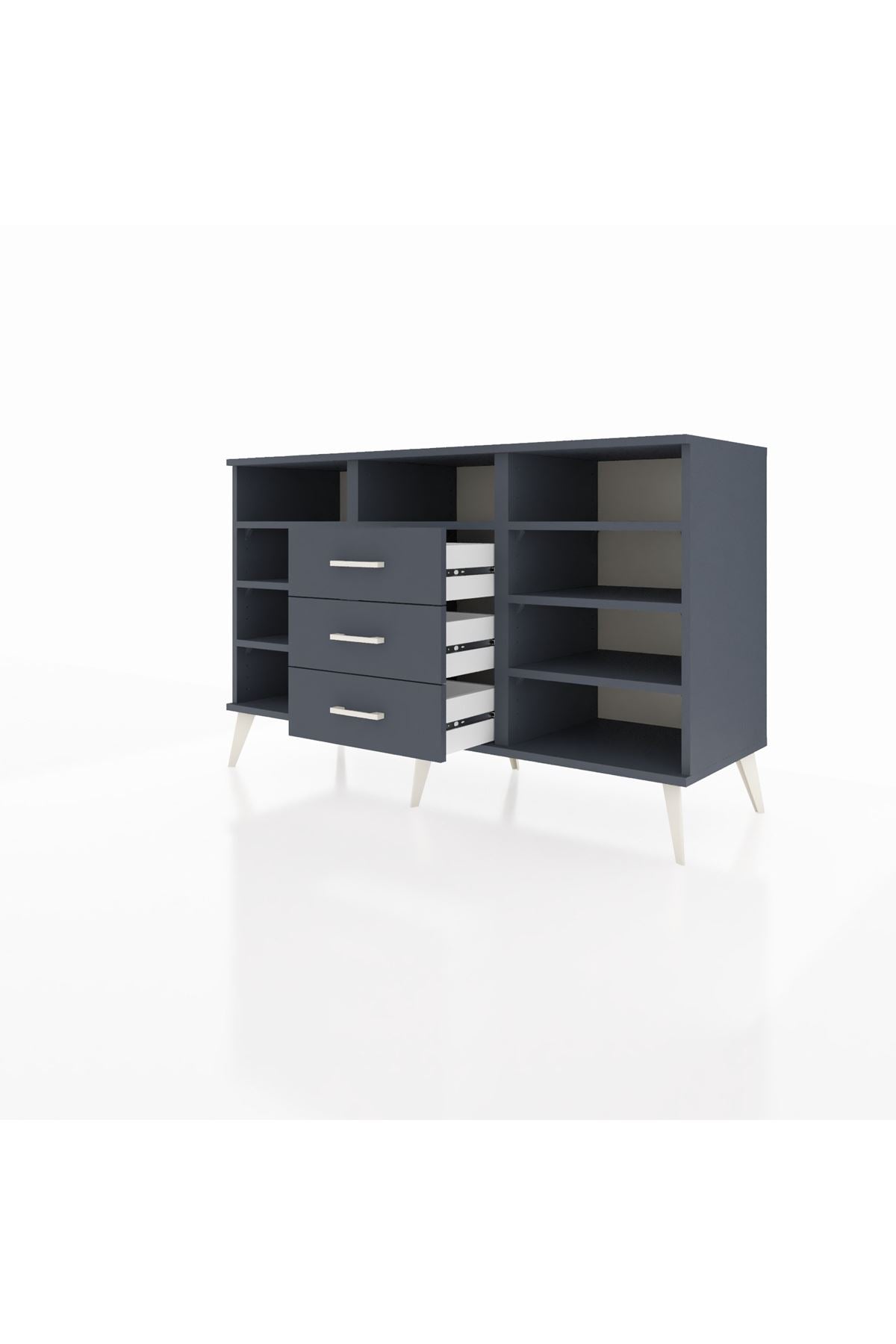Kronos Konsol 7 Raflı 3 Çekmeceli 132x59x83 - S606M014V17C
