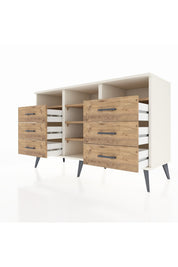 Kronos Konsol 5 Raflı 6 Çekmeceli 132x59x83 - S606M015V03C