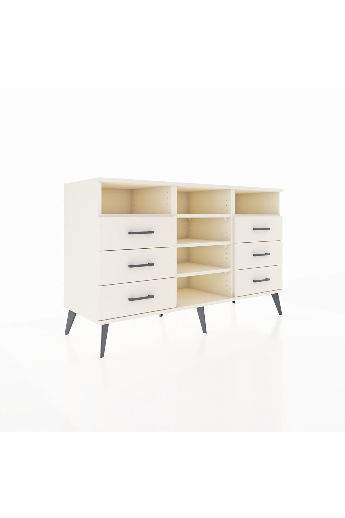 Kronos Konsol 5 Raflı 6 Çekmeceli 132x59x83 - S606M015V04C