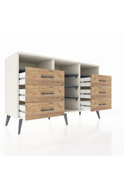 Kronos Konsol 5 Raflı 6 Çekmeceli 132x59x83 - S606M015V09C