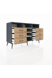 Kronos Konsol 5 Raflı 6 Çekmeceli 132x59x83 - S606M015V15C