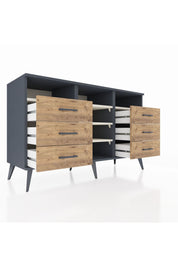 Kronos Konsol 5 Raflı 6 Çekmeceli 132x59x83 - S606M015V15C