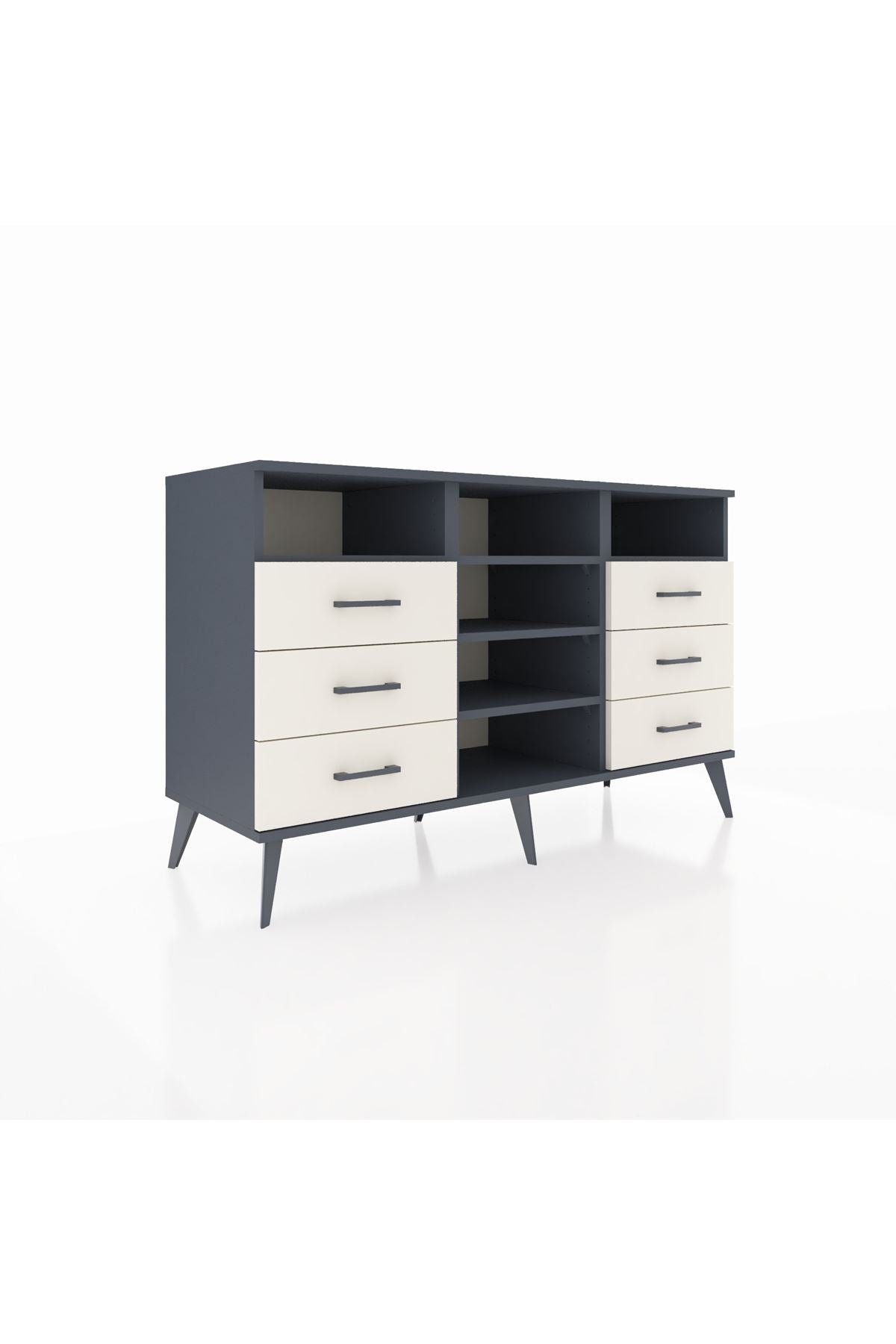 Kronos Konsol 5 Raflı 6 Çekmeceli 132x59x83 - S606M015V16C