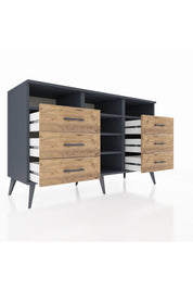 Kronos Konsol 5 Raflı 6 Çekmeceli 132x59x83 - S606M015V18C