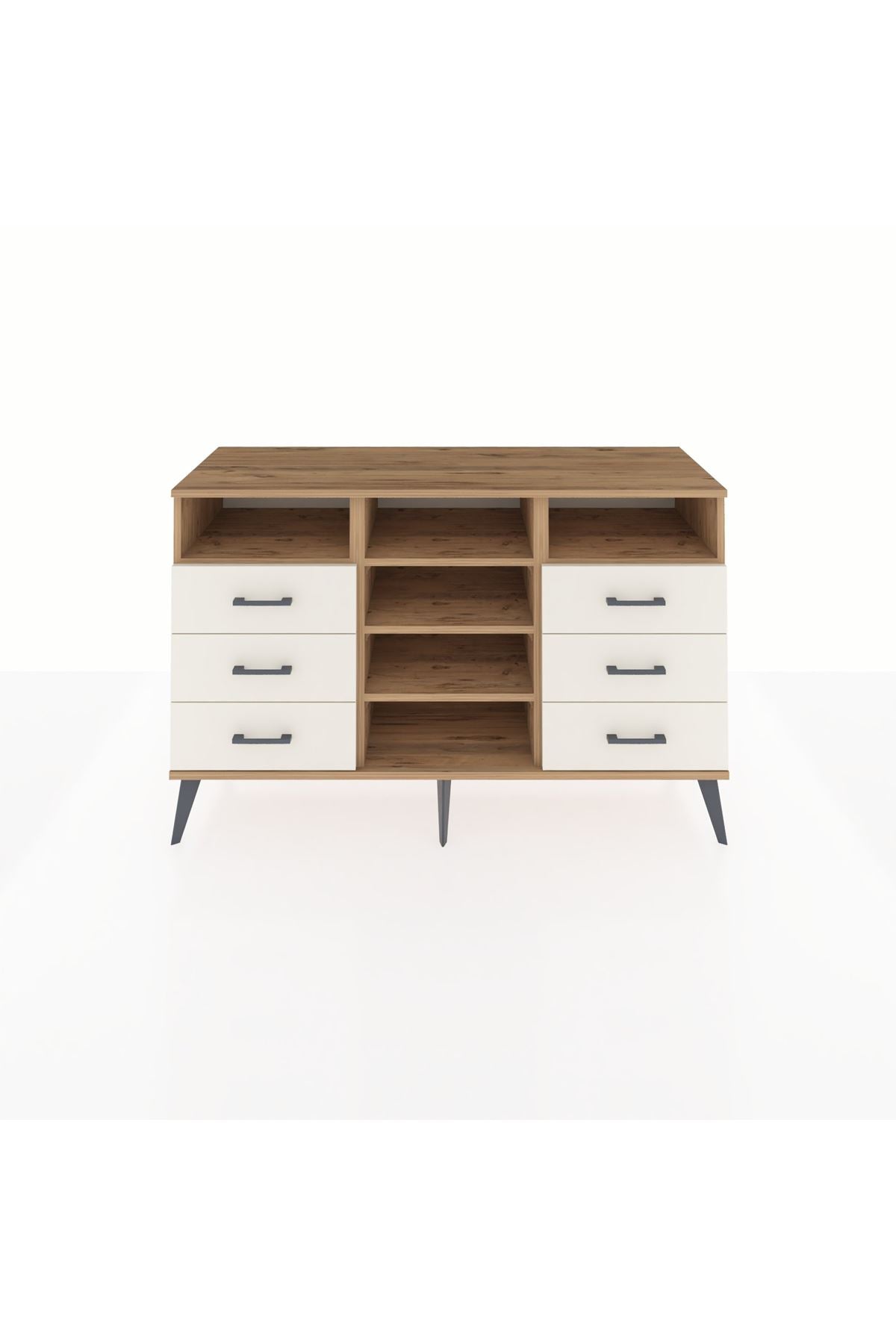 Kronos Konsol 5 Raflı 6 Çekmeceli 132x59x83 - S606M015V19C