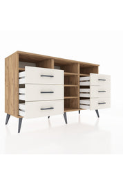 Kronos Konsol 5 Raflı 6 Çekmeceli 132x59x83 - S606M015V19C