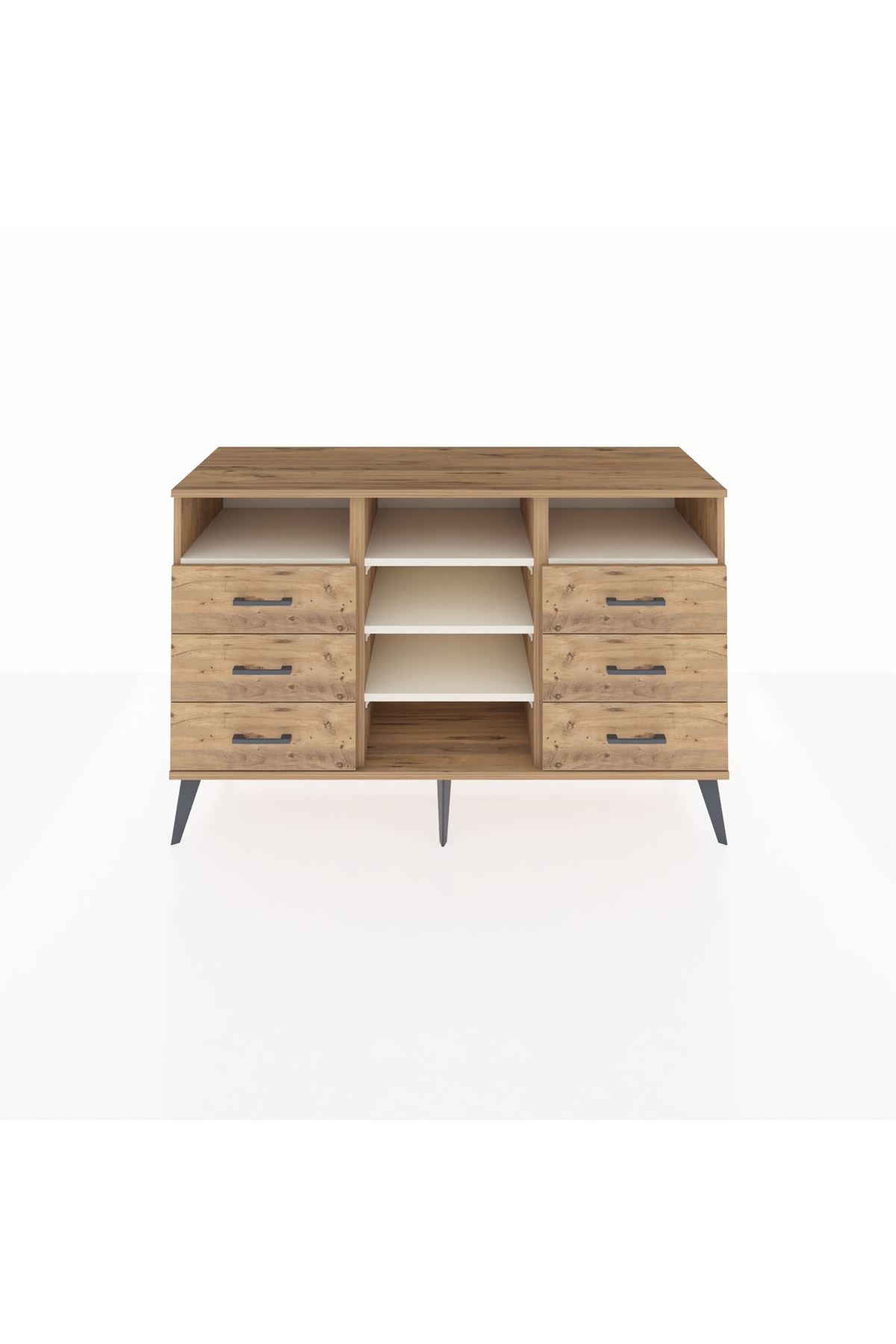 Kronos Konsol 5 Raflı 6 Çekmeceli 132x59x83 - S606M015V24C