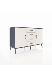 Kronos Konsol 4 Raflı 4 Çekmeceli 2 Kapaklı 132x59x83 - S606M017V13C