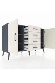 Kronos Konsol 4 Raflı 4 Çekmeceli 2 Kapaklı 132x59x83 - S606M017V13C