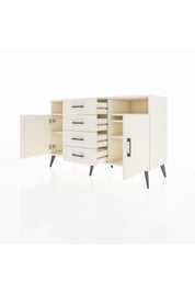 Kronos Konsol 4 Raflı 4 Çekmeceli 2 Kapaklı 132x59x83 - S606M019V04C