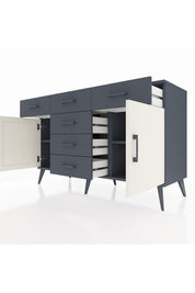 Kronos Konsol 2 Raflı 6 Çekmeceli 2 Kapaklı 132x59x83 - S606M020V14C