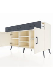 Kronos Konsol 4 Raflı 3 Çekmeceli 2 Kapaklı 132x59x83 - S606M021V05C