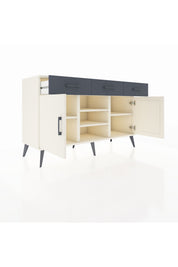 Kronos Konsol 4 Raflı 3 Çekmeceli 2 Kapaklı 132x59x83 - S606M021V05C