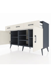 Kronos Konsol 4 Raflı 3 Çekmeceli 2 Kapaklı 132x59x83 - S606M021V13C