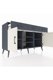 Kronos Konsol 4 Raflı 3 Çekmeceli 2 Kapaklı 132x59x83 - S606M021V14C