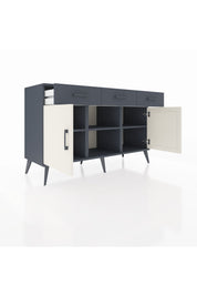 Kronos Konsol 3 Raflı 3 Çekmeceli 3 Kapaklı 132x59x83 - S606M022V14C