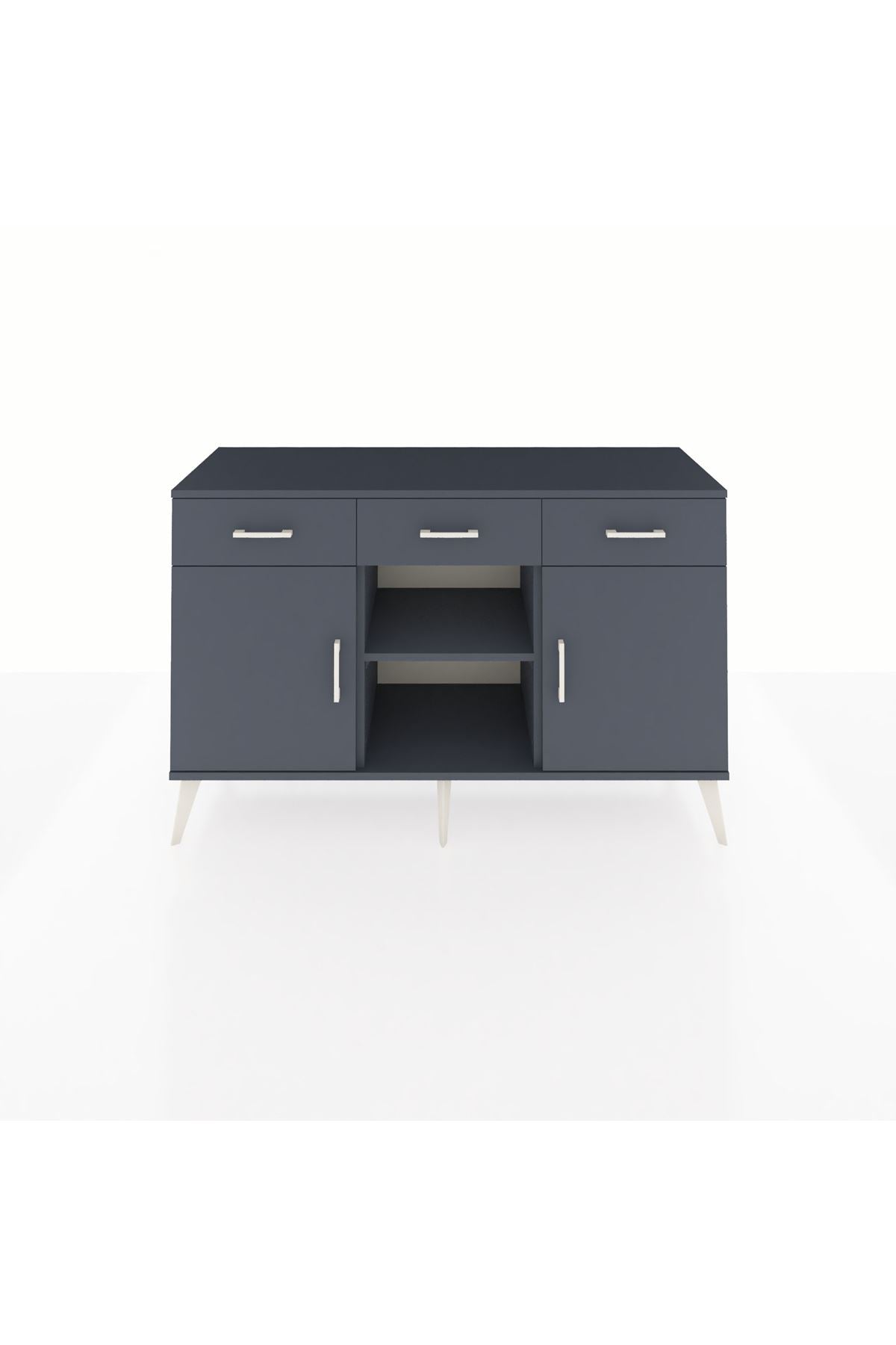 Kronos Konsol 3 Raflı 3 Çekmeceli 3 Kapaklı 132x59x83 - S606M022V17C