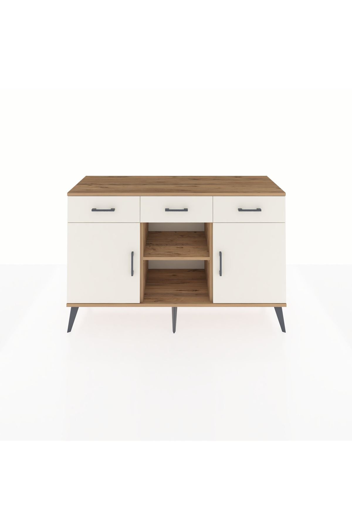 Kronos Konsol 3 Raflı 3 Çekmeceli 3 Kapaklı 132x59x83 - S606M022V22C