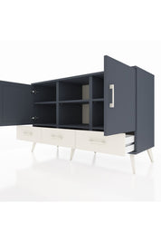 Kronos Konsol 6 Raflı 3 Çekmeceli 3 Kapaklı 132x59x83 - S606M023V16C
