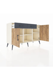 Kronos Konsol 3 Raflı 2 Çekmeceli 3 Kapaklı 132x59x83 - S606M025V02C